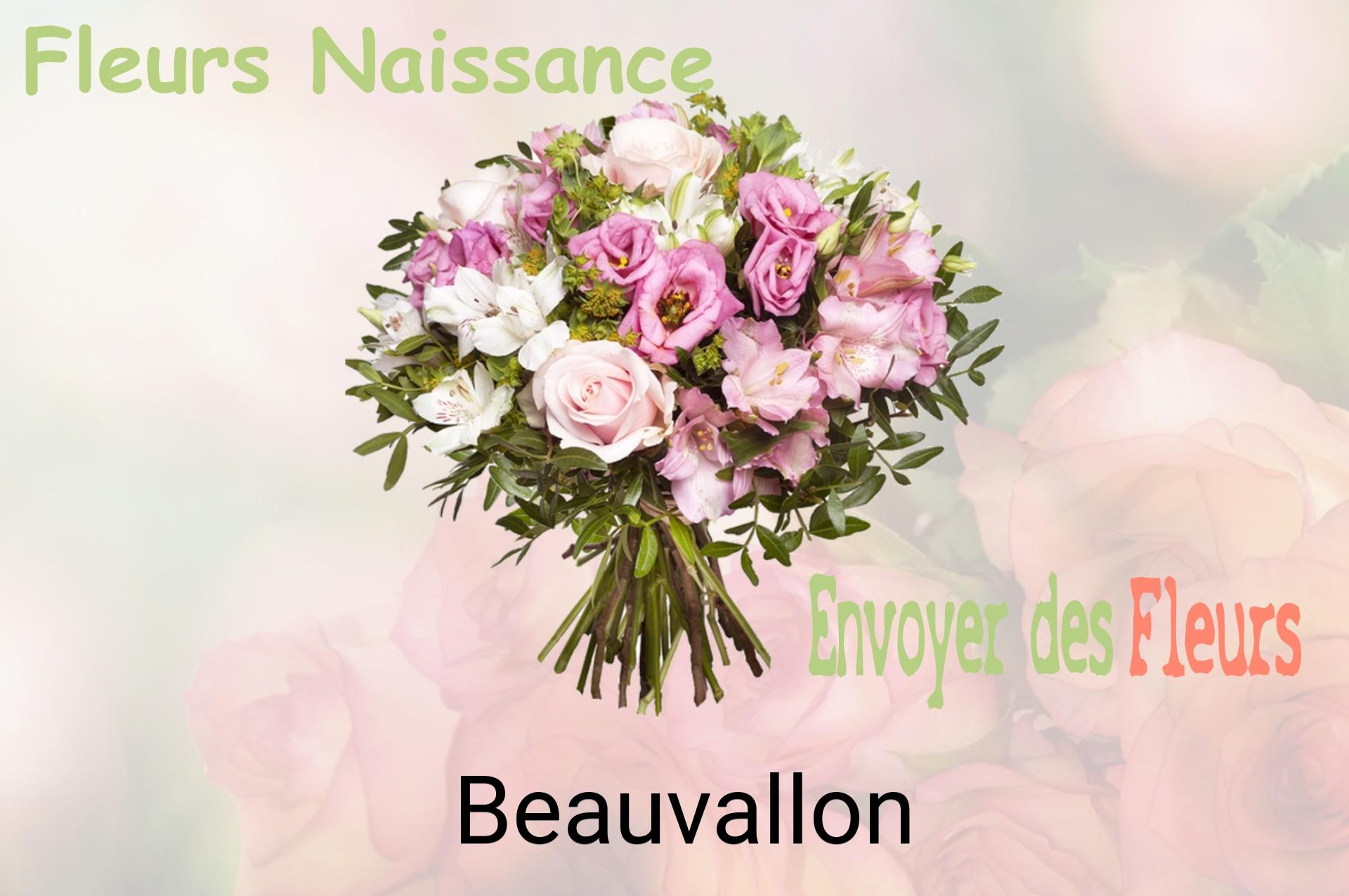 Bouquet de fleurs de naissance livré à Beauvallon